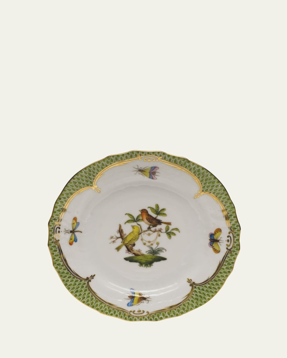 Rothschild Bird Green Motif 6 Bread & Butter Plate